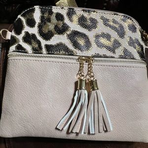 Blush Two Tone crossbody wristlet